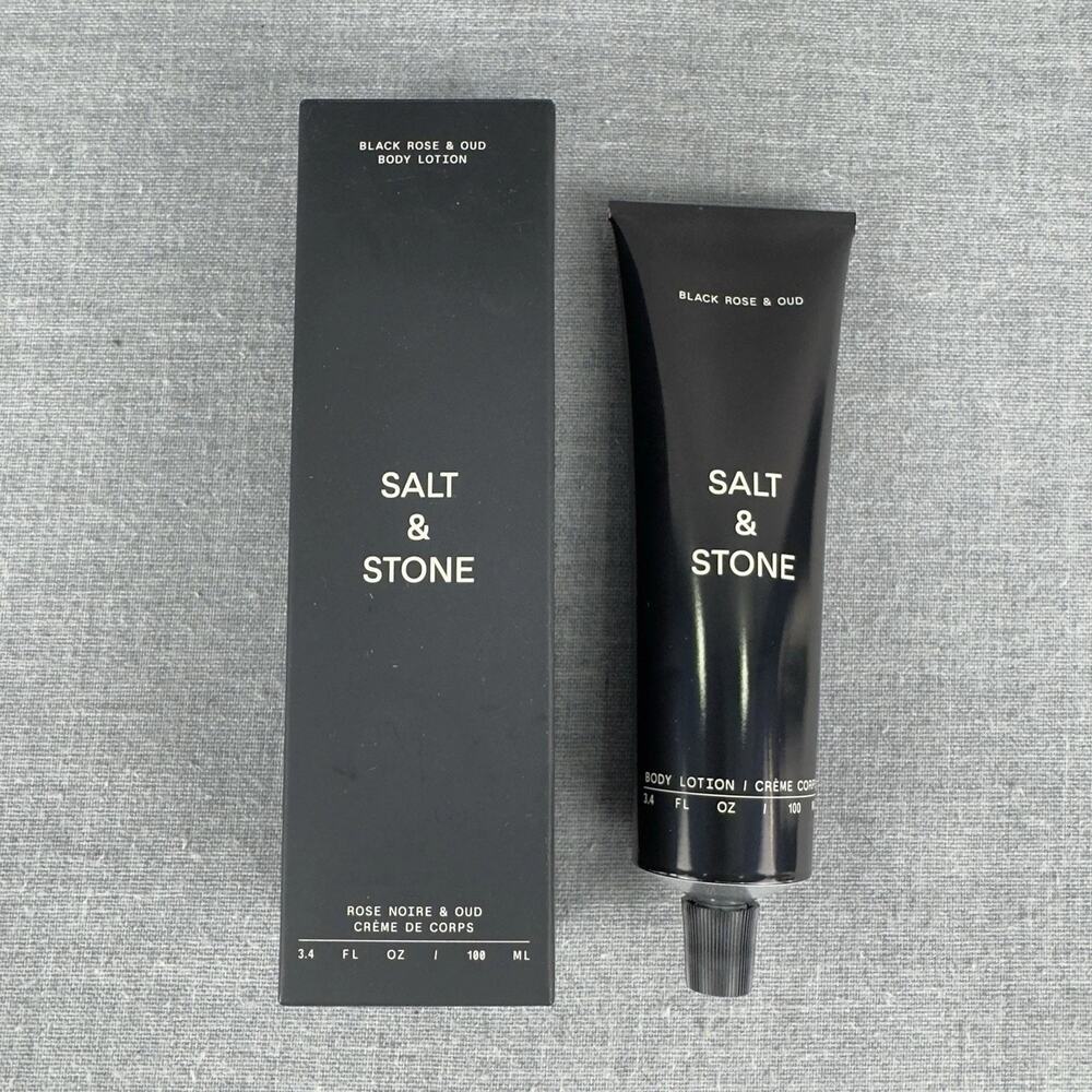 Salt & Stone Black Rose & Oud Body Lotion 3.4oz Creme de Corps New In Box